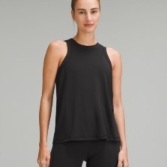 Lululemon Jersey Training Tank Top Black size 8 - Picture 1 of 3
